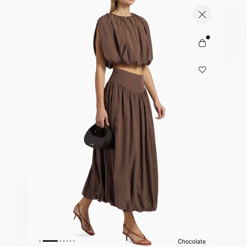 Nicholas the Label Nadira crop top and maxi skirt, set, Saks 5th Avenue, size 6